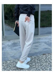 ElitWear Men's Carrot Cut Boyfriend Adjustable Waist Jogger Pants