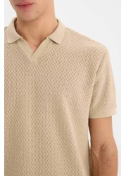 Defacto تي شيرت بياقة بولو وأكمام قصيرة بقصة عادية E1215ax25sm