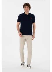 U.S. Polo Assn. Men's Slim Fit Polo Neck Navy Blue Basic T-Shirt 50305929 -Vr033