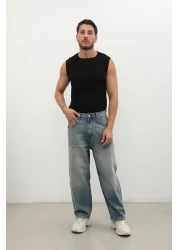 BANNY JEANS بنطال جينز رجالي من Skater Fit - لون