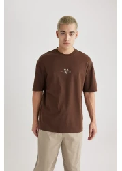 Defacto Vikings Valhalla - Relaxed Fit Crew Neck Short Sleeve T-Shirt B5533Ax24Sp