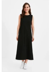  Modest Pack of 2 Black and Tan 100% Cotton Knitted Dress - TCTAW22UK0110