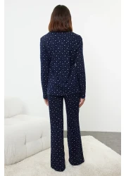  Collection Galaxi Patterned Navy Blue Cotton Pajamas Set - Thmaw25Pt00097
