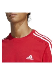 adidas تي شيرت Essentials Single Jersey ذو 3 خطوط