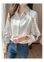 TRENDBUTİKOFFİCİAL Shirt Embroidery Collar