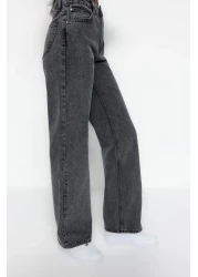  Collection Anthracite High Waist Wide Leg Jeans TWOSS23JE00068