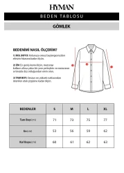 HYMAN قميص كتان رجالي كبير الحجم بمظهر كتان