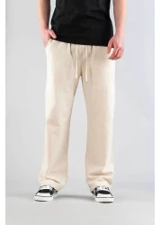 bombe Men's Pants Elastic Waist Slim Fit Flexible Lycra Basic Cotton Jogger