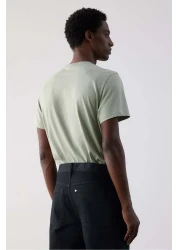 H&M تي شيرت قطني بقصّة عادية