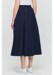 Rays 3950 تنورة مولانا بتفاصيل جيب باللون الأزرق الداكن