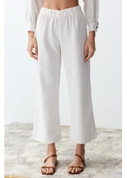  Collection Linen Woven Shirt and Trousers Set - Ecru Twoss24Au00065