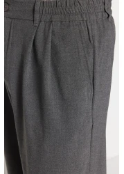  Collection Gray Wide Leg Fabric Baggy Pants Tmnss23Pl00039