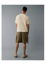 American Eagle تي شيرت Ae مفتوح من الصوف المحبوك