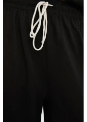  Collection Black Cotton Leisure Printed Piping Detail Knitted Pajamas Set Thmss21Pt0953