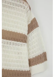  Collection إصدار محدود إكرو تي شيرت بولو عادي مخطط بياقة بولو TMNSS24PO00004