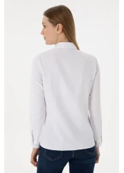 U.S. Polo Assn. White Long Sleeve Women's Shirt 50297002 -Vr013