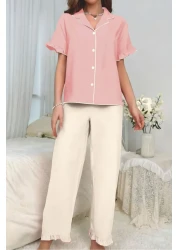 ELİTOL Bürümcük Arabian Buttoned Pajama Set