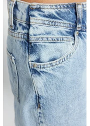  Collection جينز أزرق عالي الخصر وواسع الساق TWOSS21JE0385