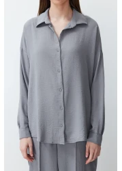  Collection طقم قميص وبنطلون رمادي من Aerobin - TWOSS24AU00038