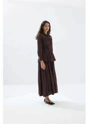 Tailors Room بدلة قميص كراشلي - قهوة مر