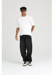 The Champ Clothing تي شيرت رجالي مريح بطبعة Caeed Smithy مقاس كبير مكون من خيطين