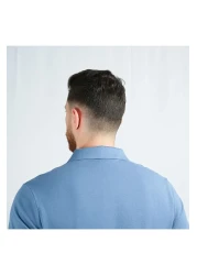 Giordano Men's Performance Slim Fit Lion Embroidery Solid Polo