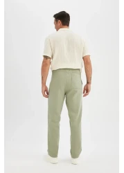 Defacto Relax Fit Straight Leg Cotton Trousers D2972Ax24Sm