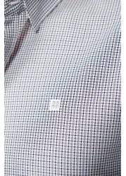 Avva Men's Black Buttoned Collar Cotton Easy-Iron Shirt A32Y2089