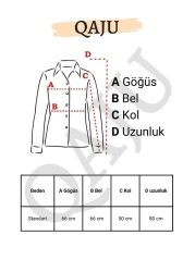 Qaju قميص نسائي كبير الحجم مع تفاصيل صدفية على الظهر