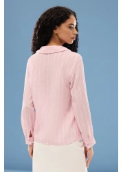  Collection Striped Textured Lacing Detailed Regular Regular Fit