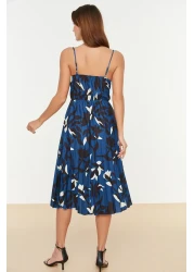  Collection Colorful Floral Print Pleated Midi Dress - Adjustable Strap TWOSS20EL2729