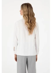 U.S. Polo Assn. Women's White Long Sleeve Shirt 50299631 -Vr013