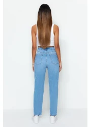  Collection Light Blue High Waist Mom Jeans TWOSS23JE00067
