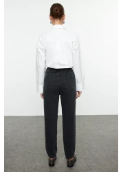  Collection Black Jewelled High Waist Mom Jeans Twoaw25Je00255