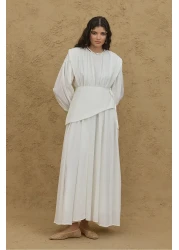 Fahhar فستان فوال مجزأ متنقل إكرو