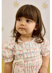 Fahhar Kids Patterned Tie Dress - Ribbon