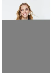  Collection بلوزة محبوكة بياقة كحلي ومفصلة عادية/عادية TWOSS24BZ00194