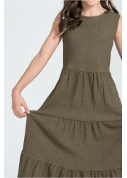 Kyron Girls' Wrapped Dress / with Different Color Options