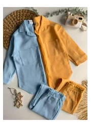 KETBaby طقم قميص موسلين كبير الحجم للأطفال للجنسين