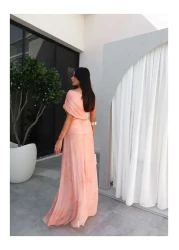 ESRAHELVACI One Shoulder Tie Dye Pattern Dress