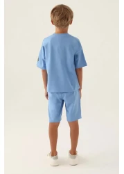 U.S. Polo Assn. بدلة برمودا للأولاد مرخصة من US Polo Assn Baseciz Indigo