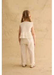 Fahhar Kids بدلة قطنية مع فلانيل على الجوانب إكرو