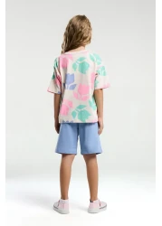 U.S. Polo Assn. قاعدة. بولو أسن. بدلة برمودا برتقالية للبنات