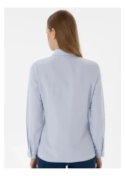 U.S. Polo Assn. U.S. Polo Assn. Slim Fit Shirt Collar Light Indigo Women's Shirt Woxcolor025Y