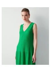 İpekyol فستان ميدي تريكو - رقبة على شكل حرف V