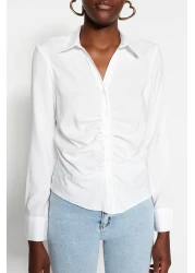  Collection إكرو - قميص منسوج بقصة ضيقة/مجهزة TWOSS23GO00177