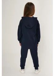 U.S. Polo Assn. بدلة رياضية للفتيات مرخصة من عمر 4 إلى 15 عامًا من Us Polo ASSN - باللون الأزرق الداكن