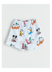 LC Waikiki Minnie Mouse Printed Baby Boy T-Shirt and Shorts 2-Piece