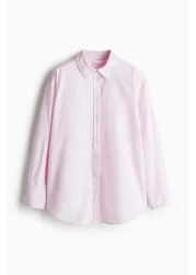 H&M قميص أكسفورد كبير الحجم