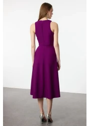  Collection Plum A-Line Stone Accessory Woven Evening Dress Night Graduation Dress Tprss24El00178